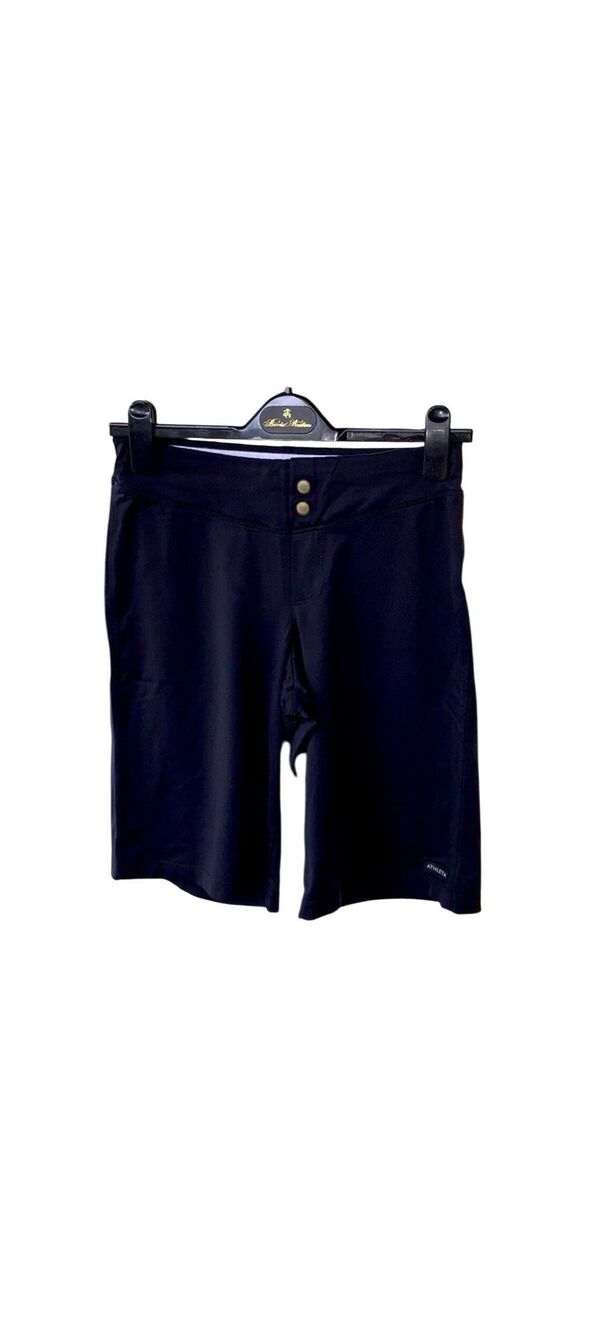 Athleta Black Nylon Bermuda Shorts
